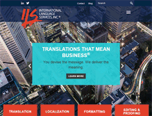 Tablet Screenshot of ilstranslations.com